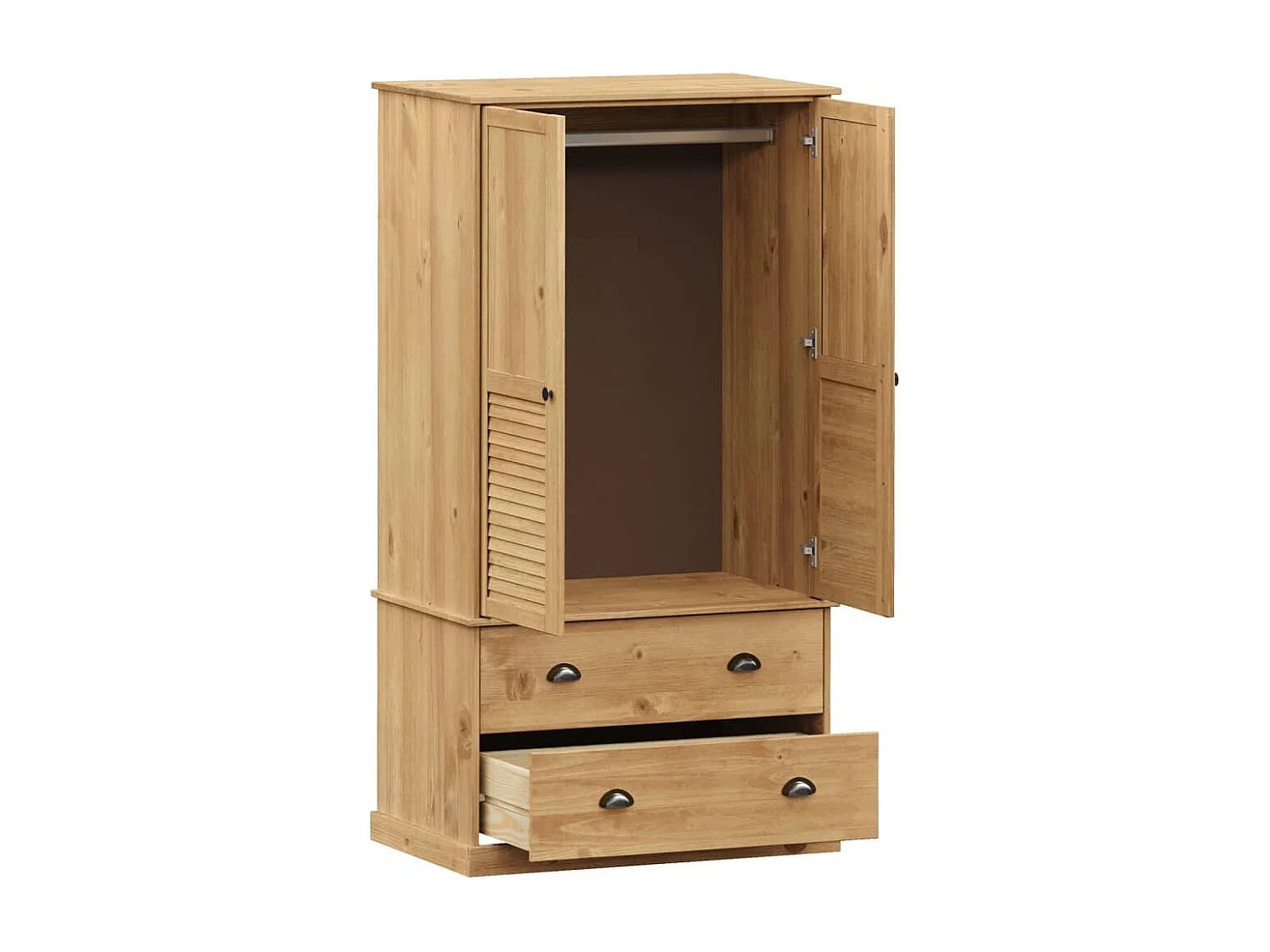 Garde-robe VIGO 90x55x176 cm bois massif de pin FR814520