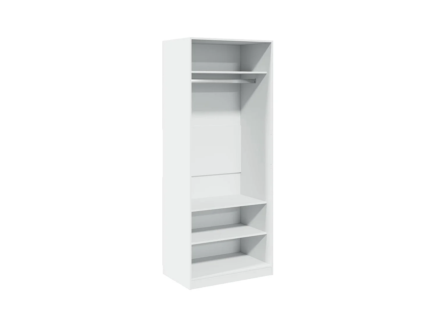 Garde-robe blanc 80x50x200 cm bois d'ingénierie FR213605
