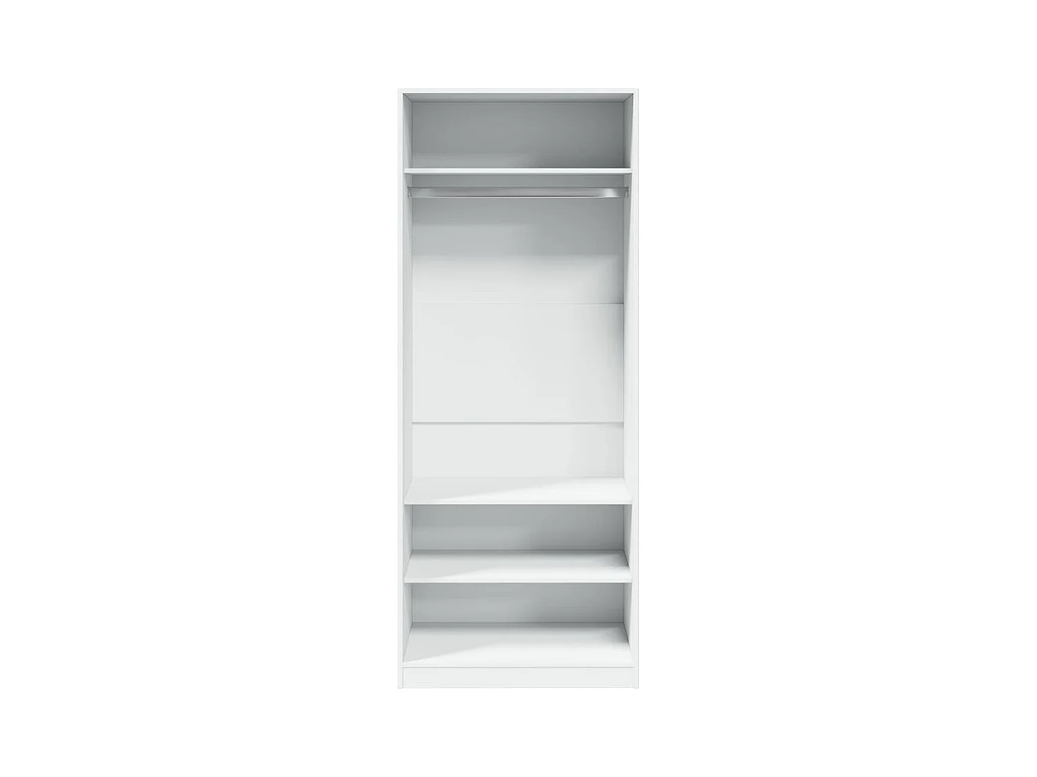 Garde-robe blanc 80x50x200 cm bois d'ingénierie FR213605