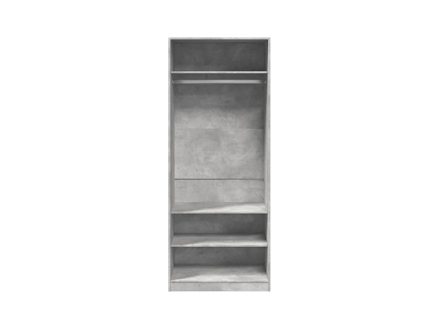 Garde-robe gris béton 80x50x200 cm bois d'ingénierie FR766026