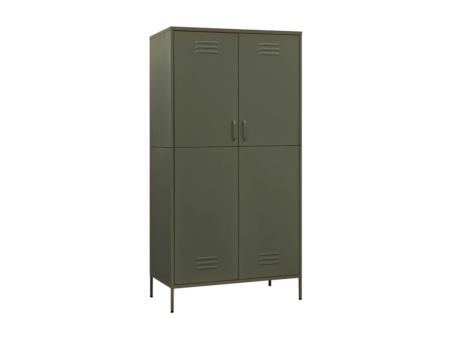 Garde-robe Vert olive 90x50x180 cm Acier FR114497