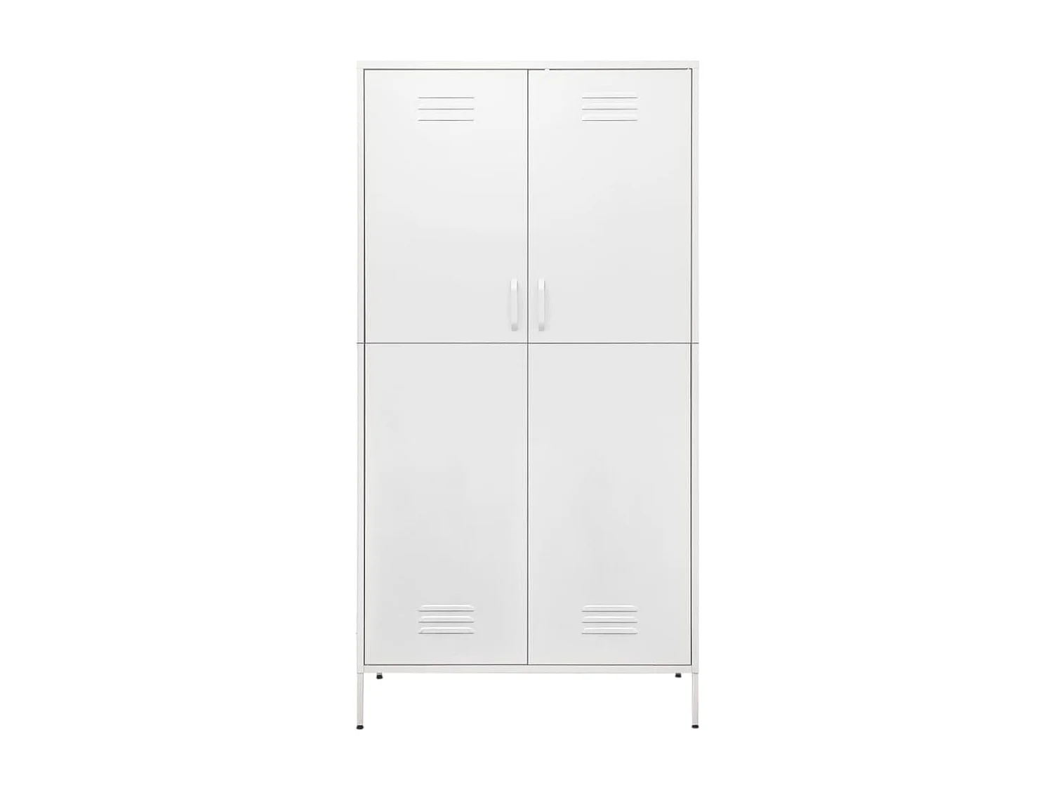 Garde-robe Blanc 90x50x180 cm Acier FR141041