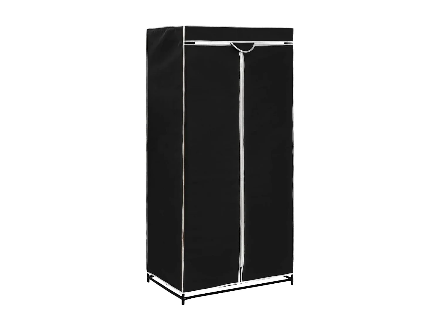 Garde-robe Noir 75x50x160 cm FR466010
