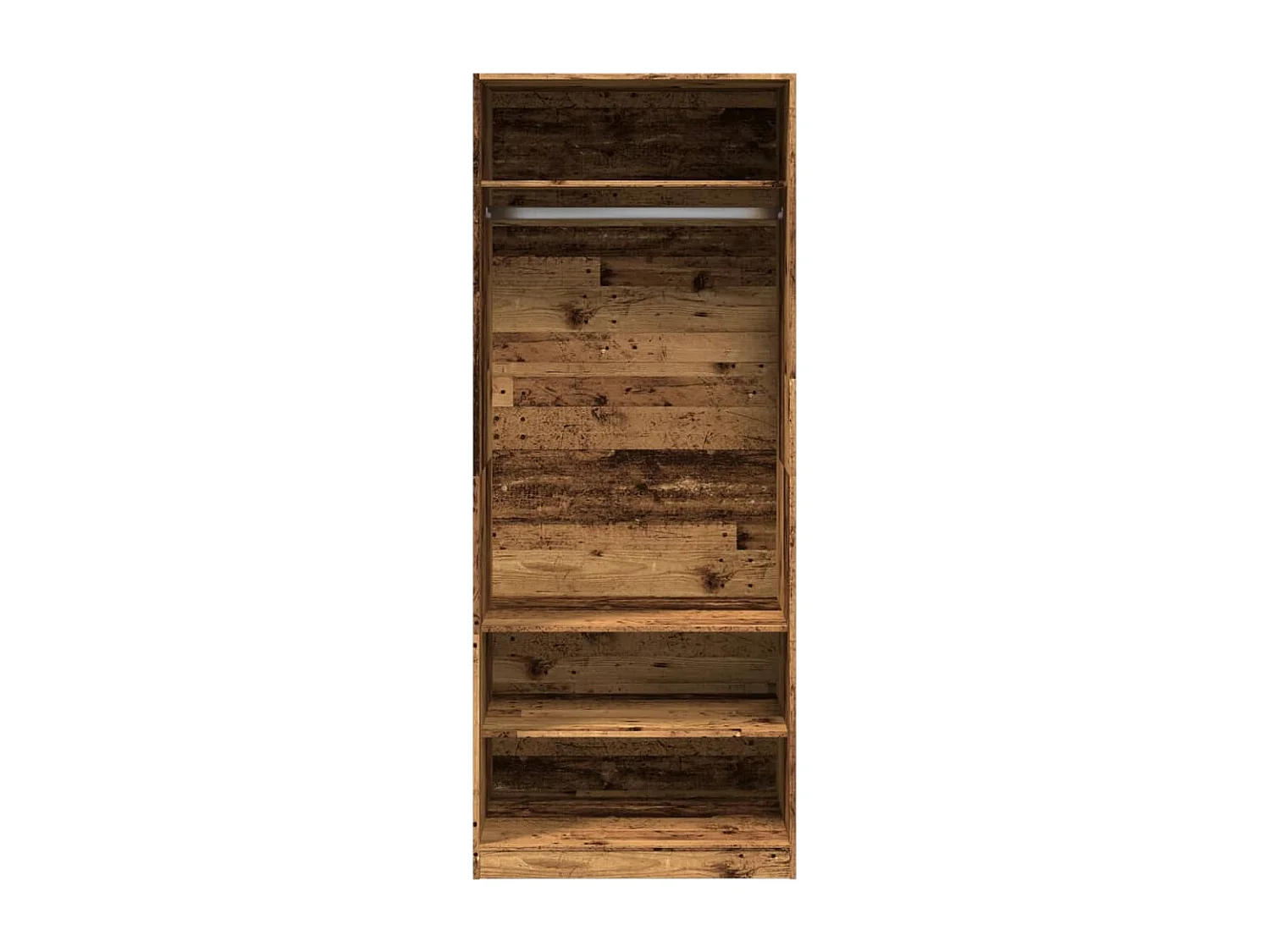 Garde-robe vieux bois 80x50x200 cm bois d'ingénierie FR952506