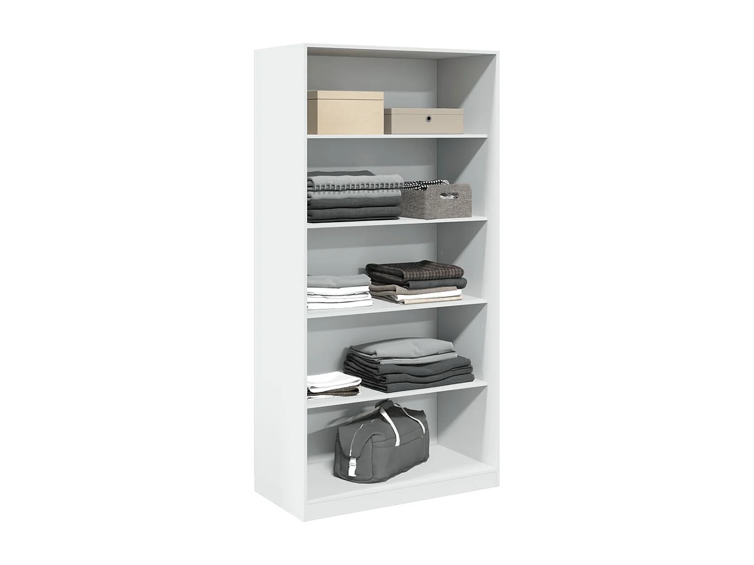 Garde-robe Blanc 100x50x200 cm Bois d'ingénierie FR423723