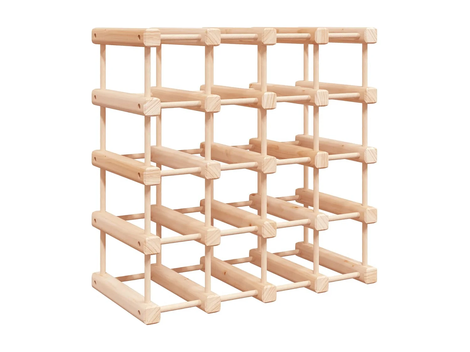 Casier à vin pour 20 bouteilles 46,5x23x46,5 cm pin massif FR983902