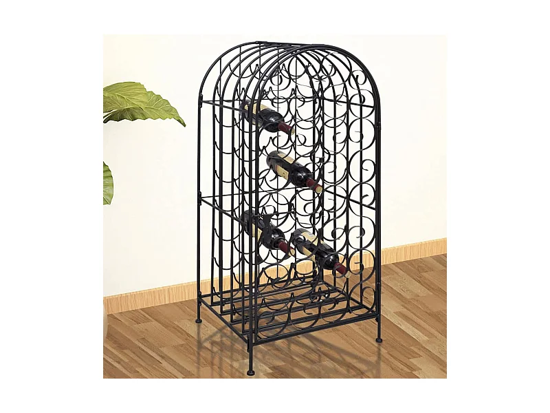 Garrafeira de metal, suporte para 35 garrafas de vinho PT725371