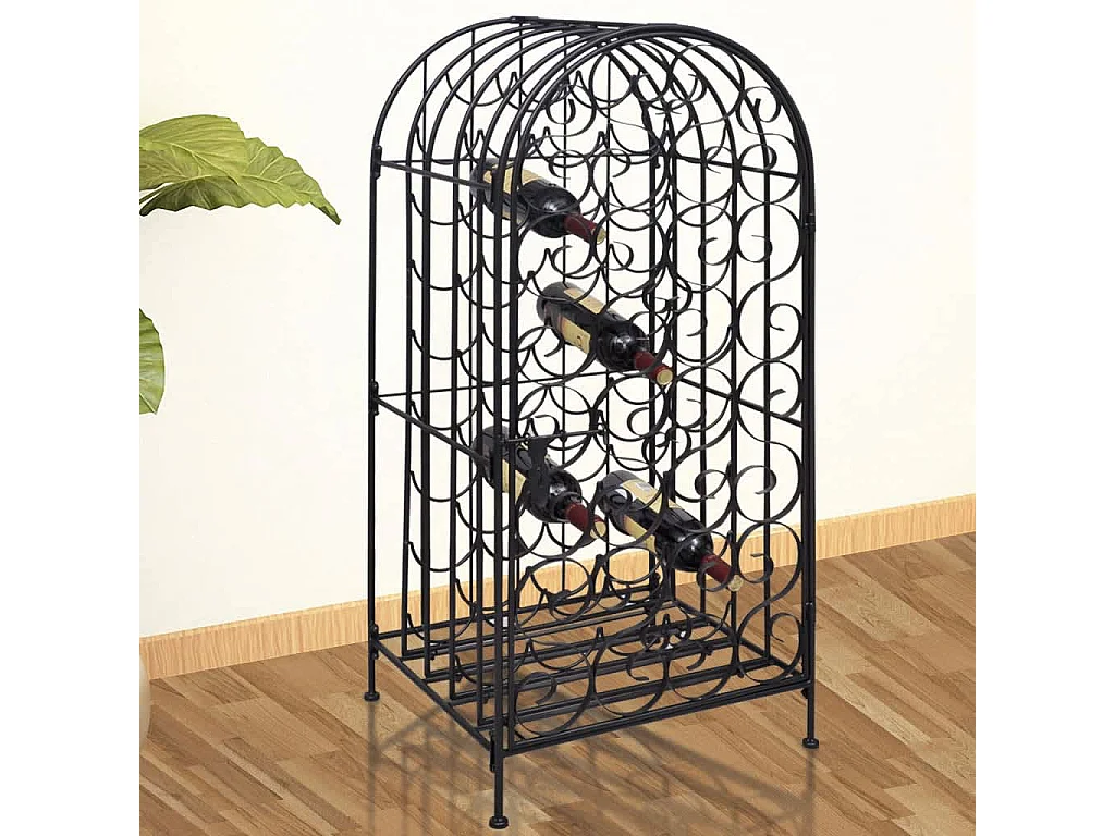 Garrafeira de metal, suporte para 35 garrafas de vinho PT725371