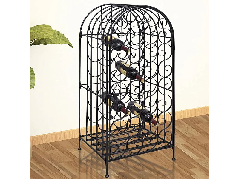 Wijnrek voor 35 flessen metaal BE452114