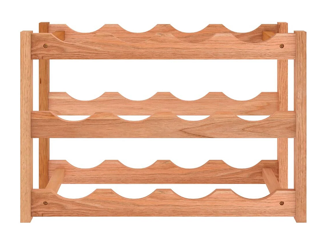 Garrafeira para 12 garrafas madeira de nogueira maciça PT554058