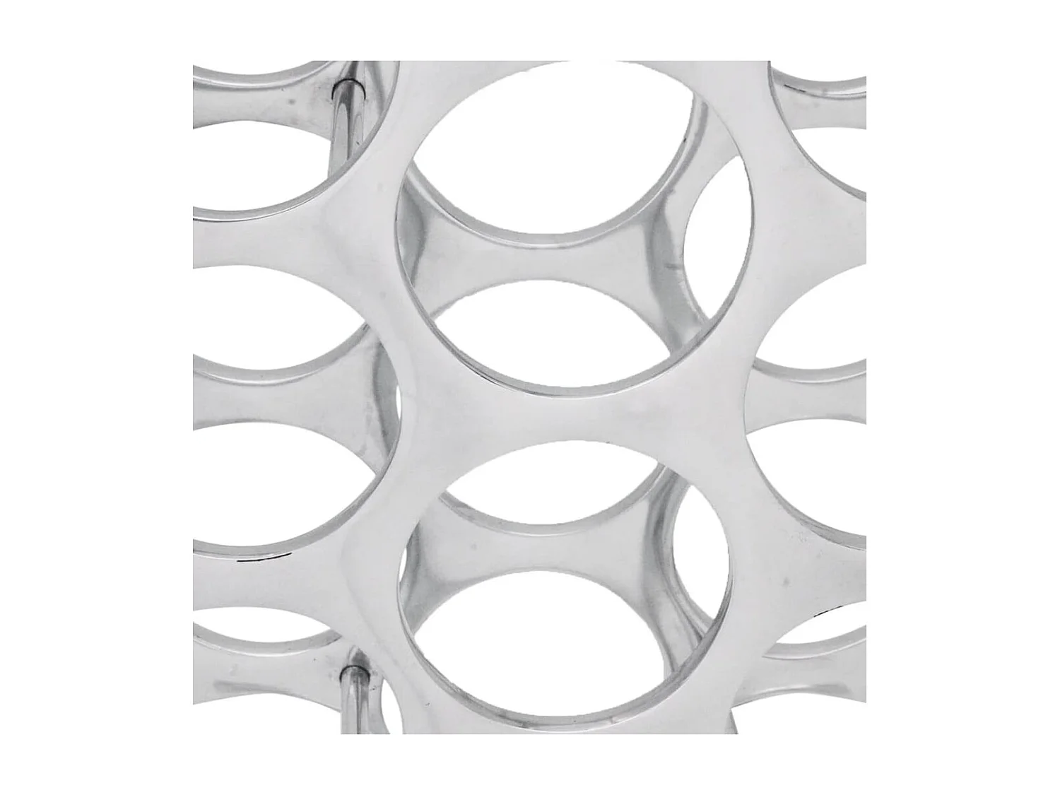 Casier à bouteilles Aluminium Argenté 27 bouteilles FR970481