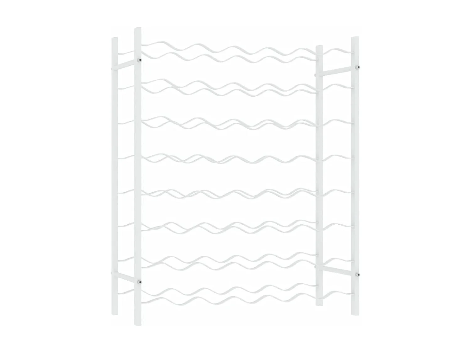 Botellero para 48 botellas de metal blanco ES593283