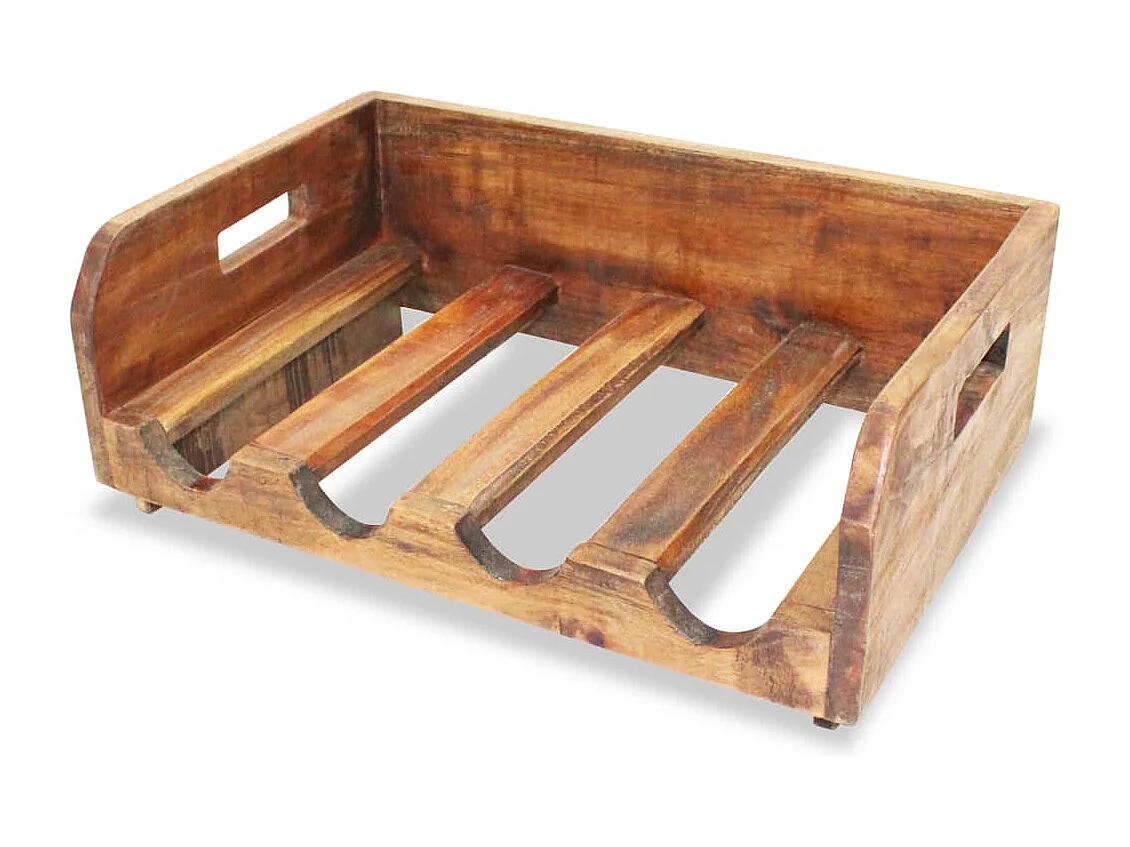 Casier à bouteilles 4 pcs pour 16 bouteilles Bois recyclé FR368417