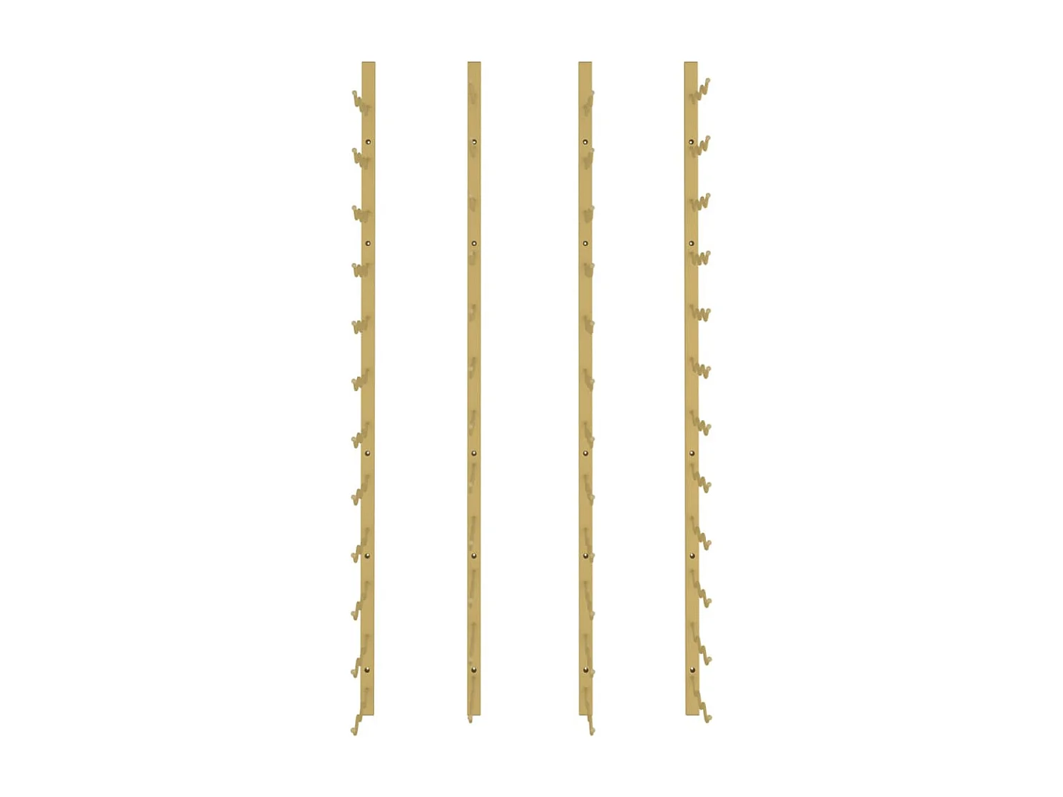 Casier à vin mural pour 36 bouteilles 2 pcs Doré Fer FR947308