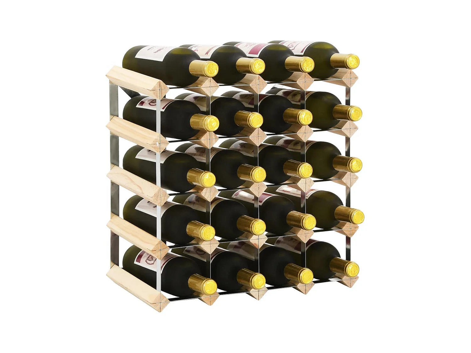 Casier à bouteilles pour 20 bouteilles Pinède solide FR599989