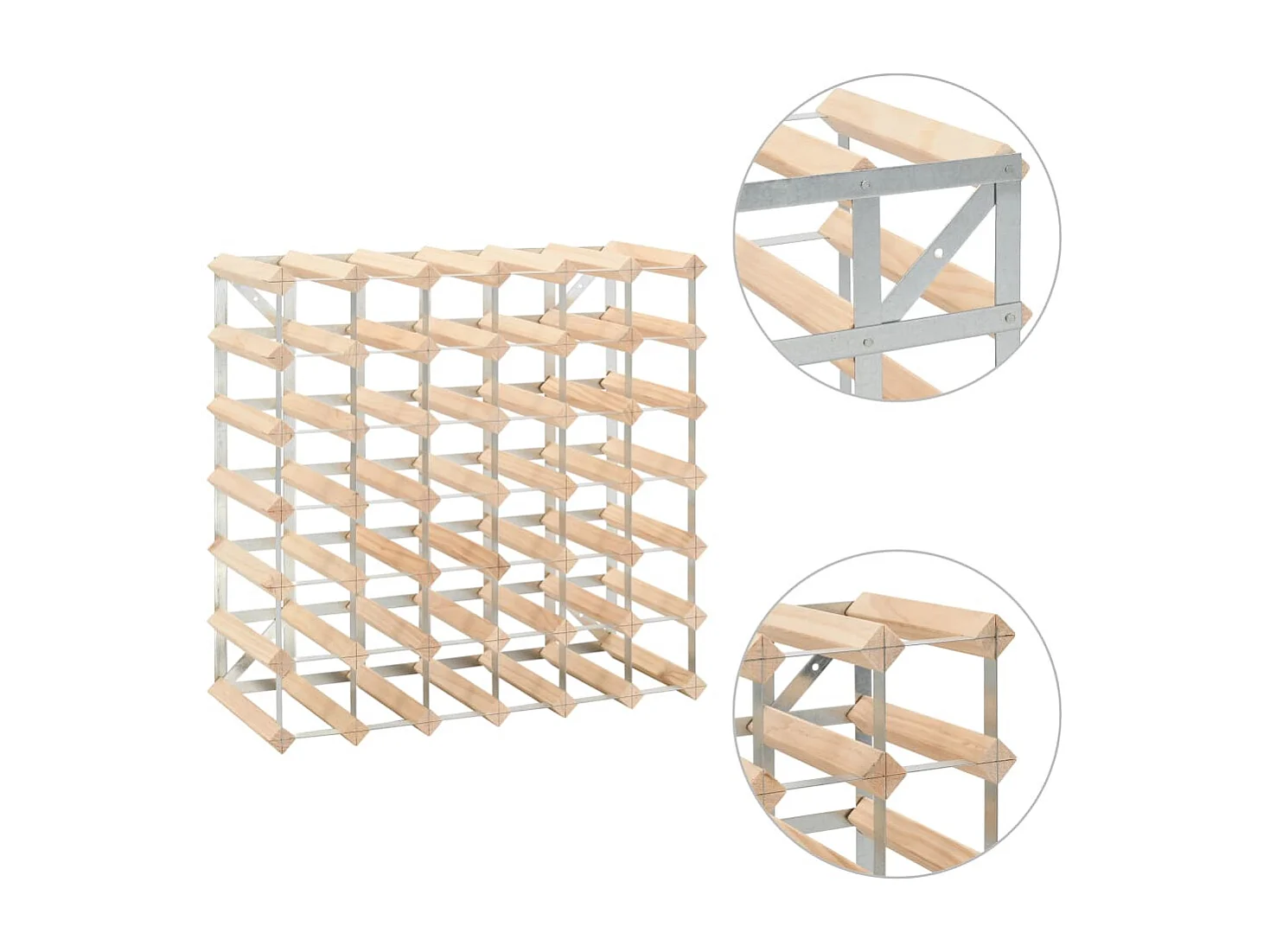 Casier à bouteilles 42 bouteilles Pinède solide FR549800