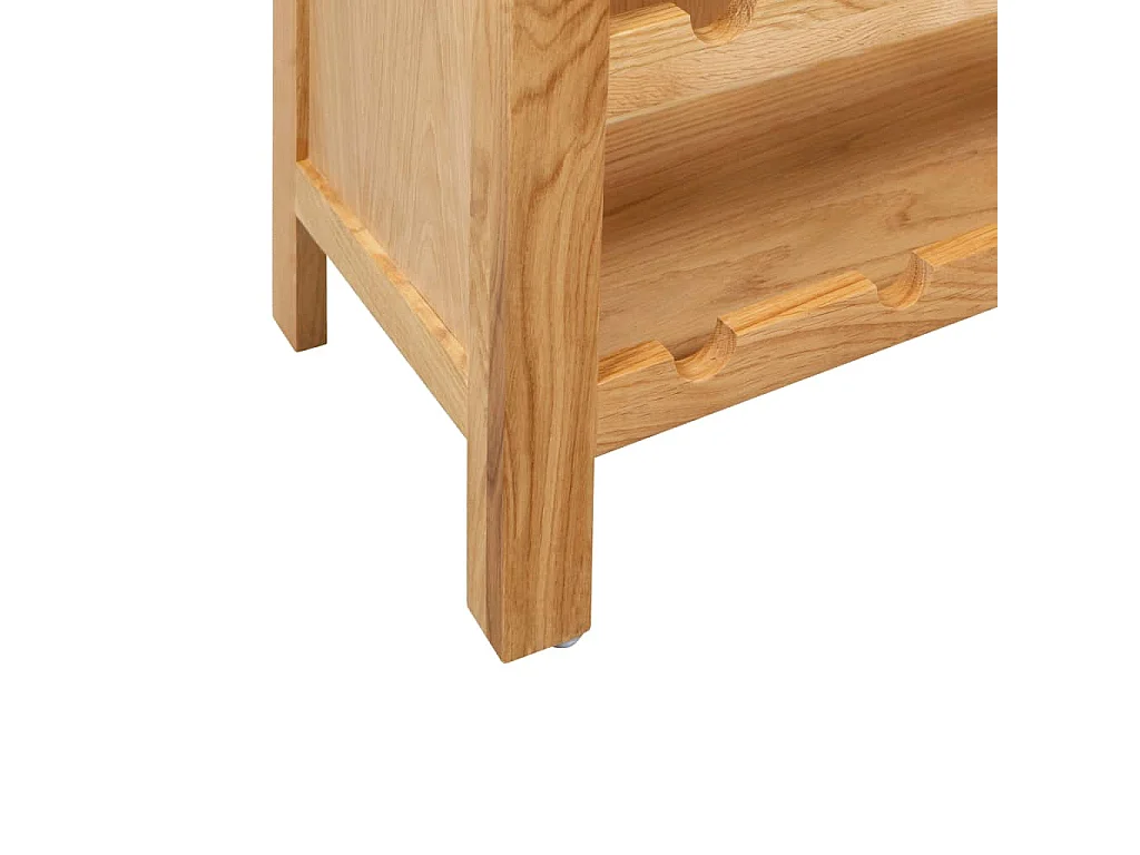Casier à bouteilles 72 x 32 x 90 cm Bois de chêne massif FR660820