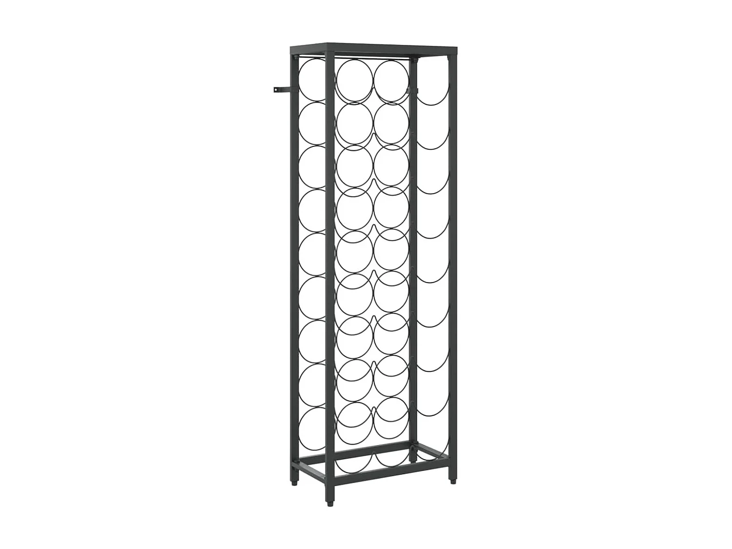 Botellero para 27 botellas hierro forjado negro 34x18x100 cm ES642584