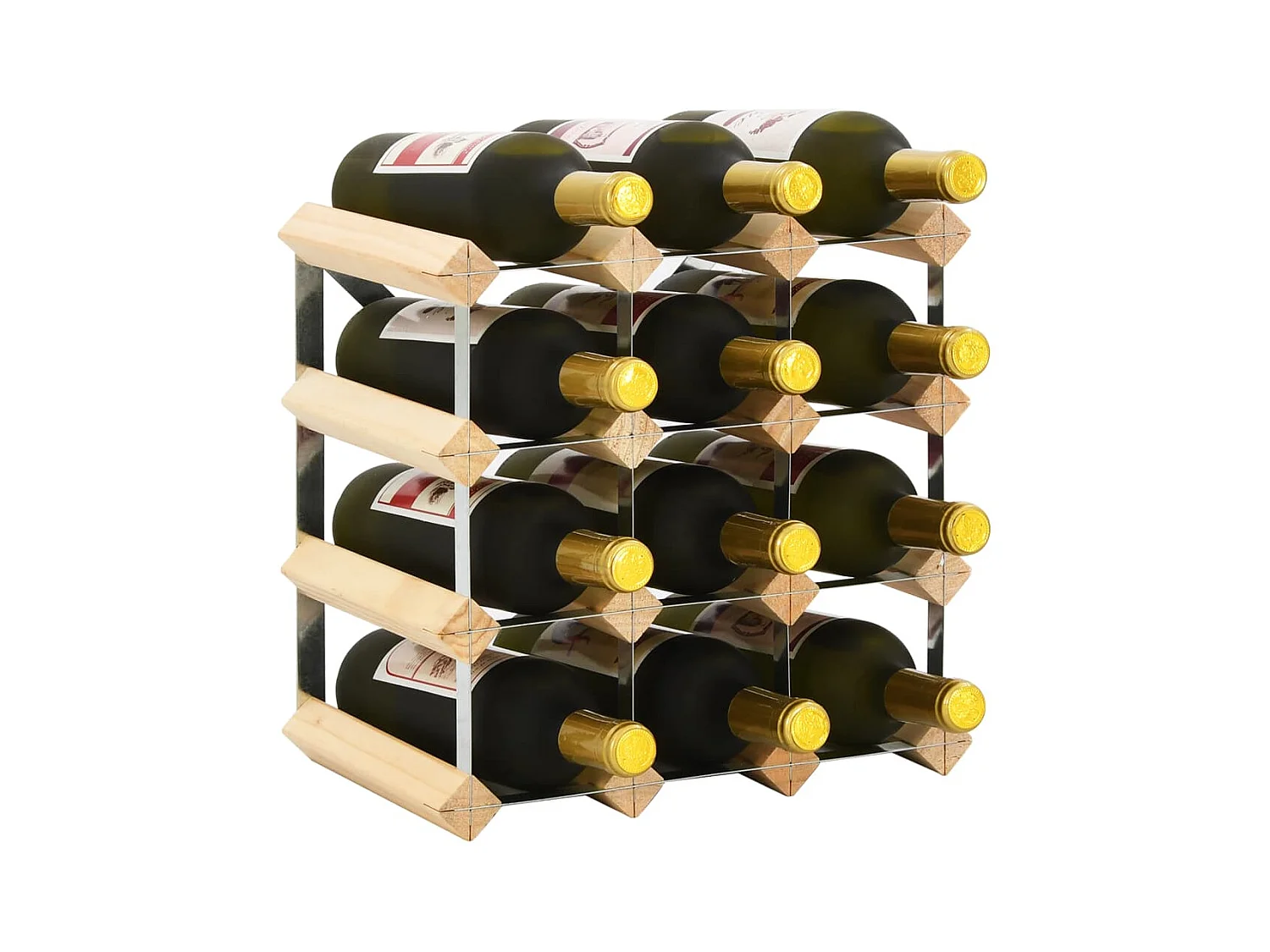 Casier à bouteilles 12 bouteilles Pinède solide FR824092