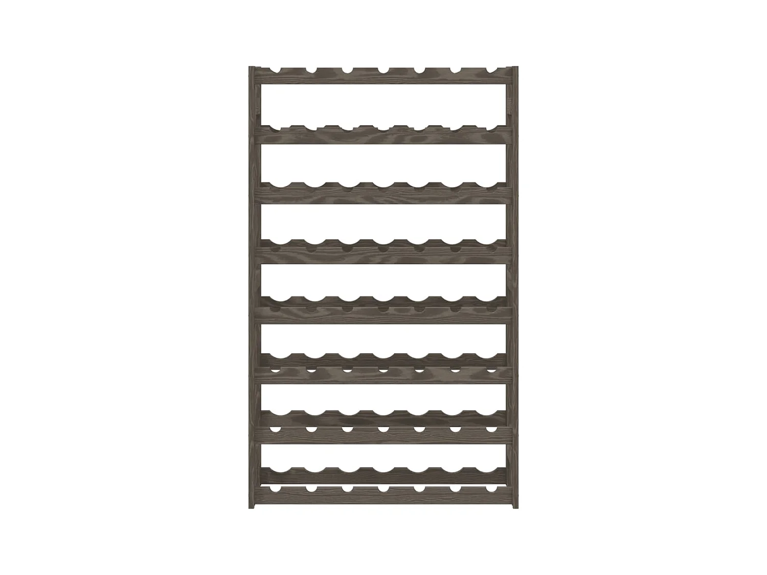 Casier à bouteilles pour 56 bouteilles gris bois pin solide FR316299