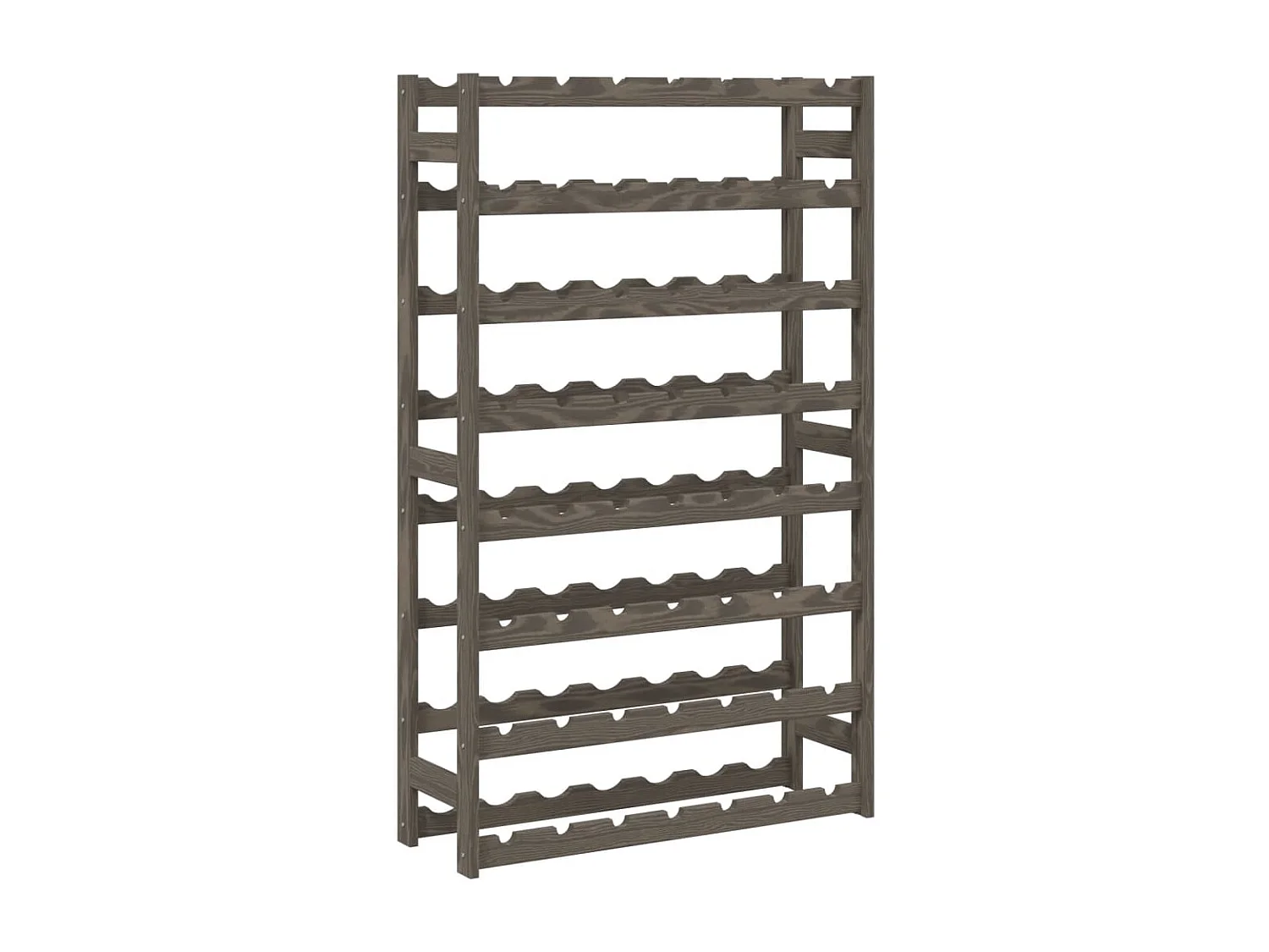 Casier à bouteilles pour 56 bouteilles gris bois pin solide FR316299