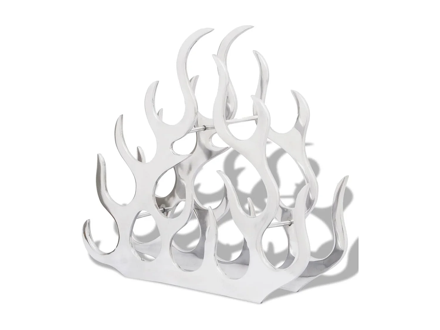 Casier à bouteilles pour 11 bouteilles Argenté Aluminium FR759046