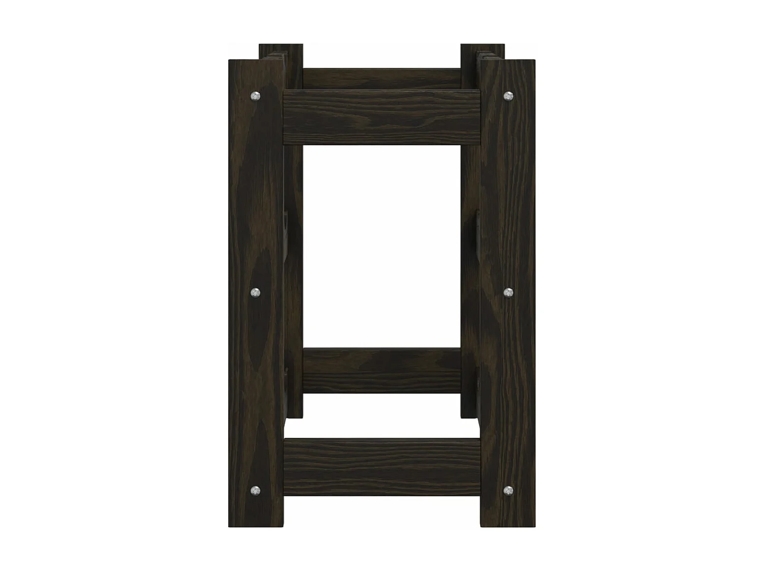 Botellero para 12 botellas madera maciza de pino negro ES376466