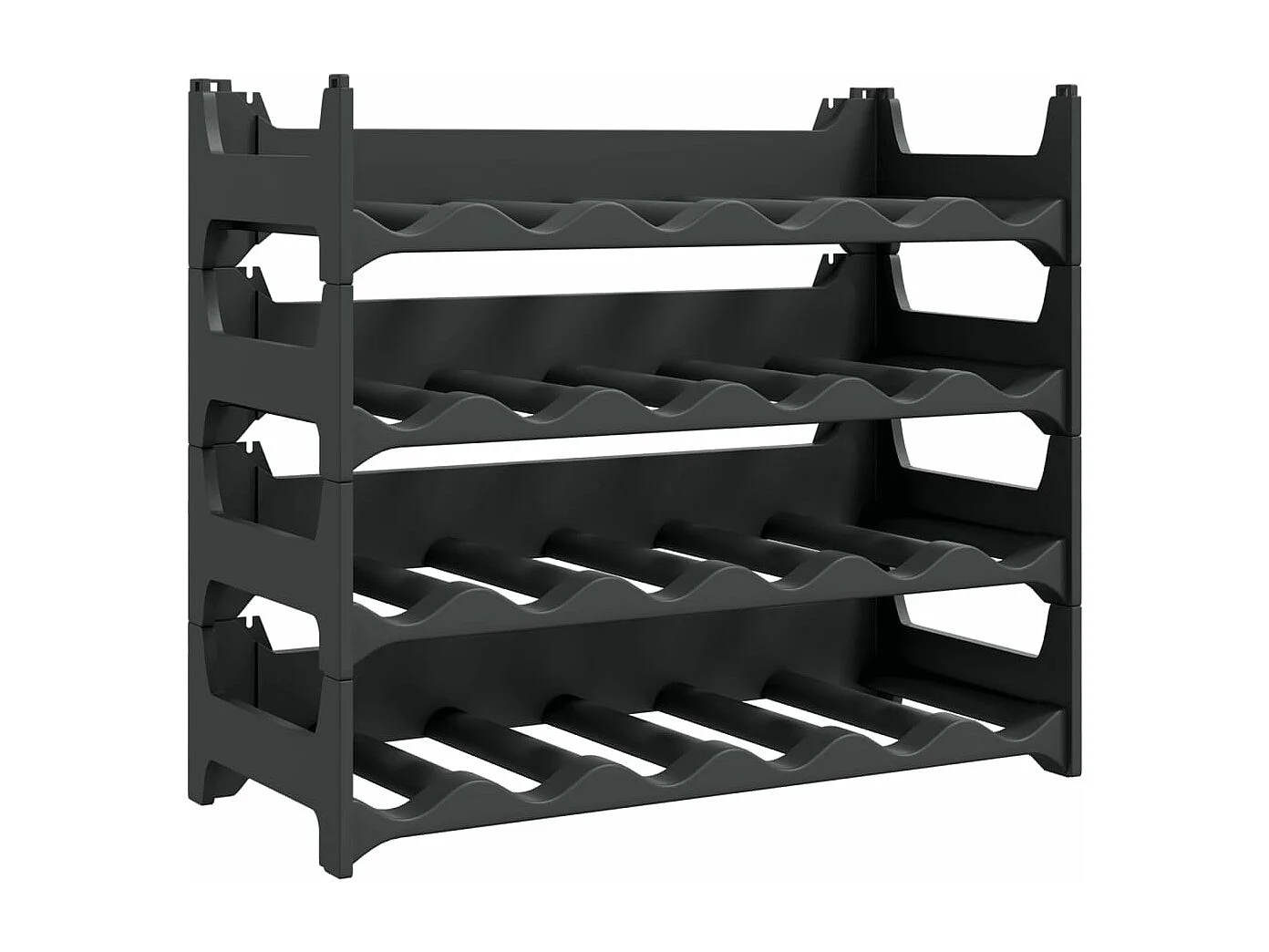 Casier à vin pour 24 bouteilles PP empilable FR352867