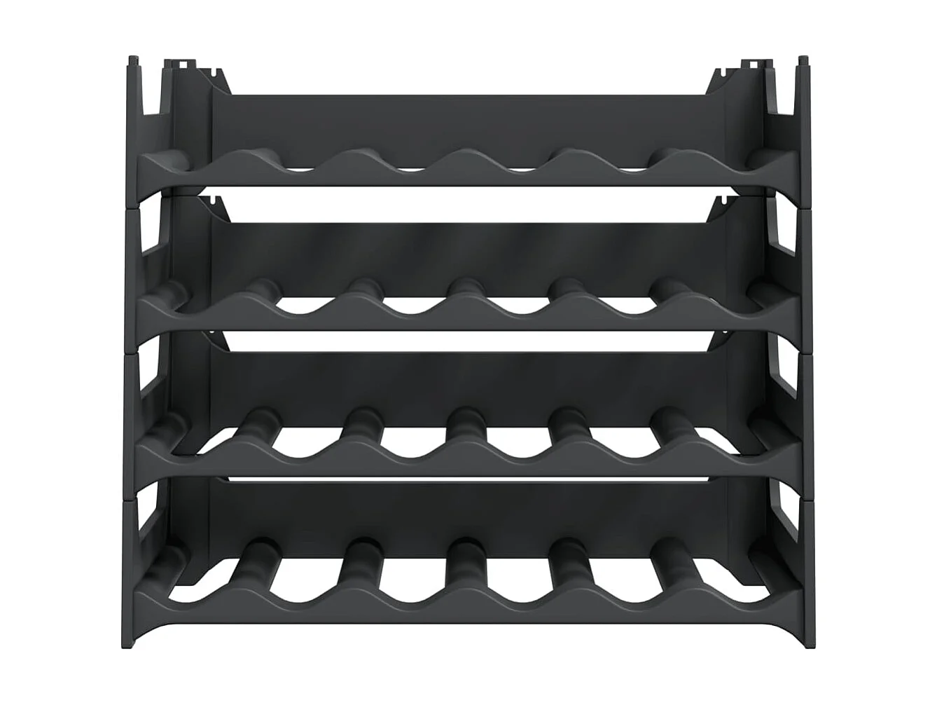 Casier à vin pour 24 bouteilles PP empilable FR352867