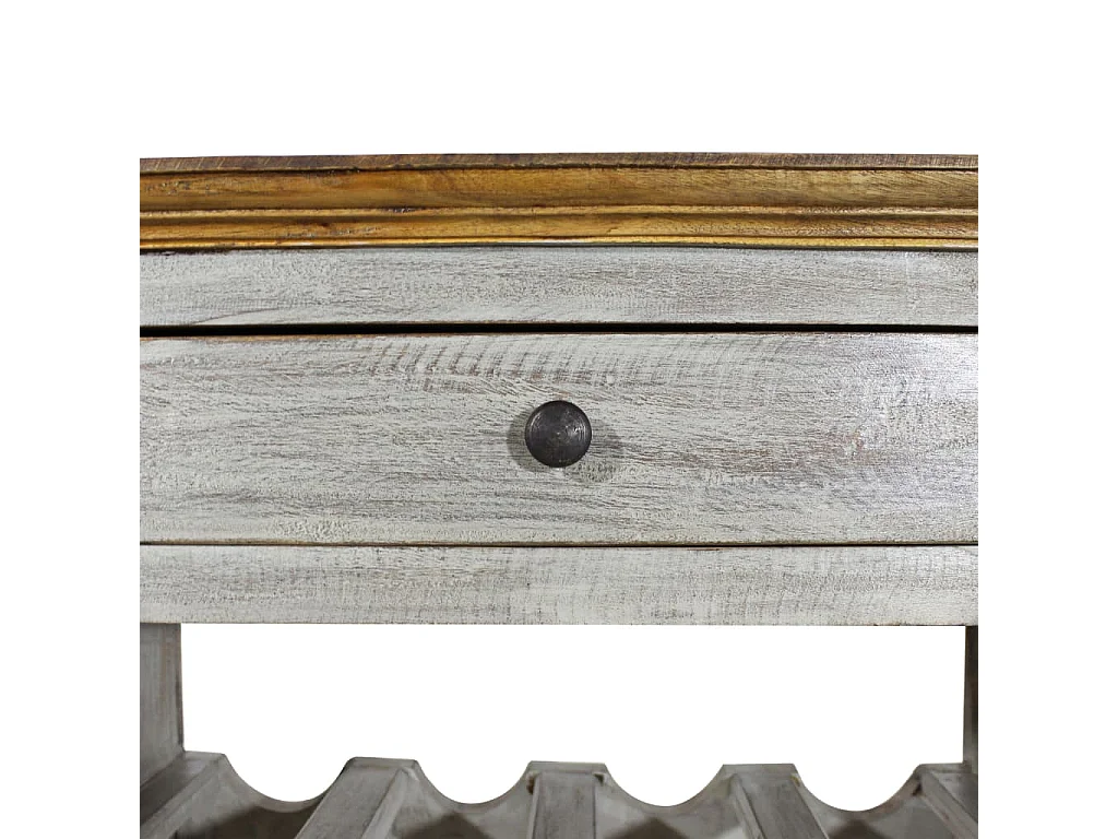 Casier à bouteilles Bois massif de récupération 55 x 23 x 85 cm FR528222