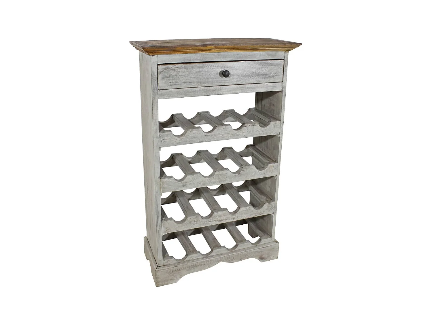 Casier à bouteilles Bois massif de récupération 55 x 23 x 85 cm FR528222