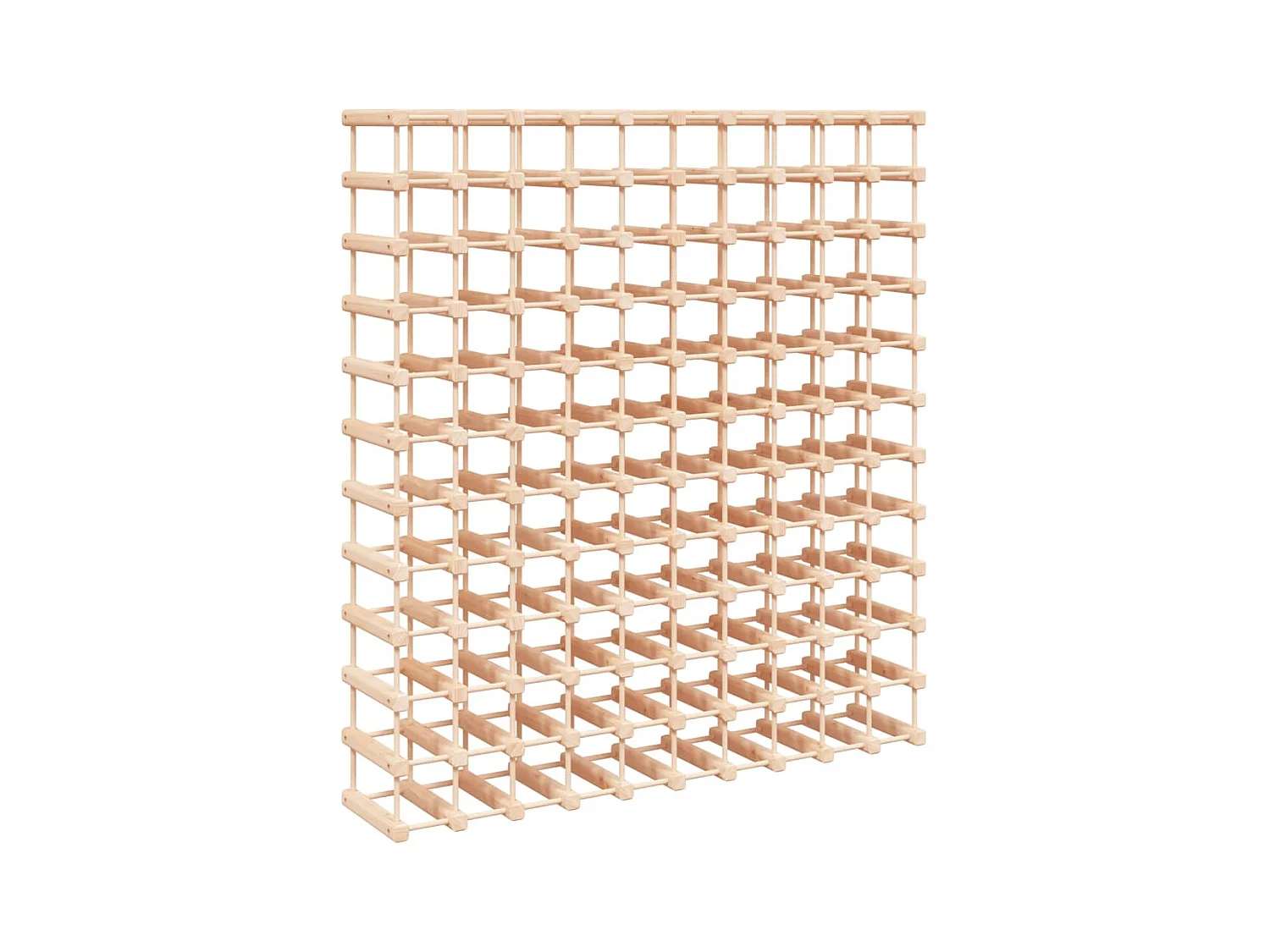 Wijnrek voor 120 flessen 112,5x23x123,5cm massief grenenhout BE443885