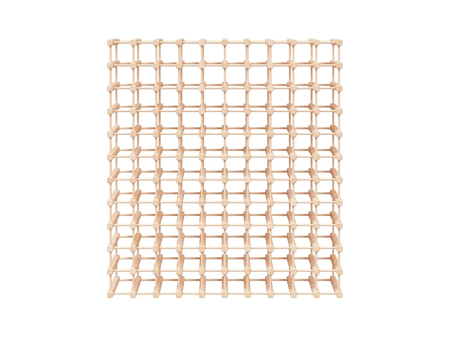 Wijnrek voor 120 flessen 112,5x23x123,5cm massief grenenhout BE443885