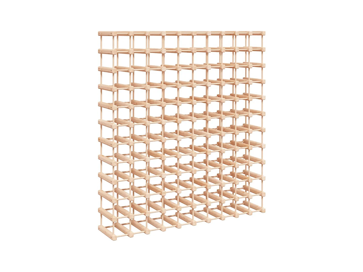 Wijnrek voor 120 flessen 112,5x23x123,5cm massief grenenhout BE443885