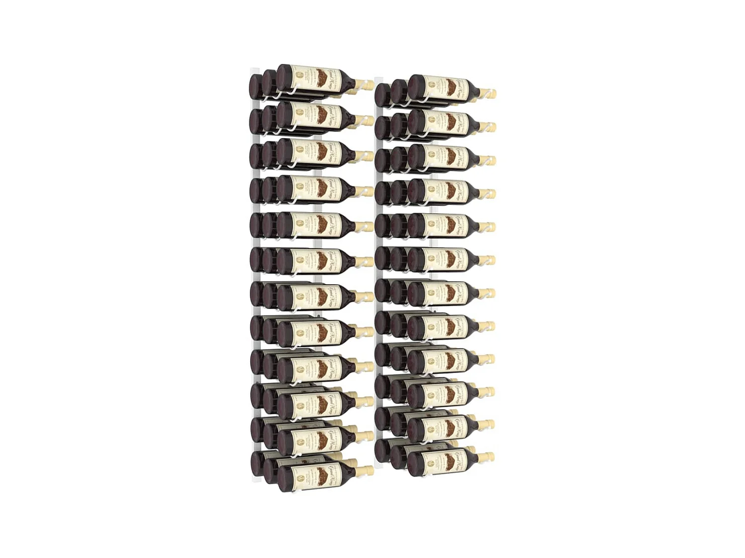 Casier à vin mural pour 36 bouteilles 2 pcs Blanc Fer FR321829