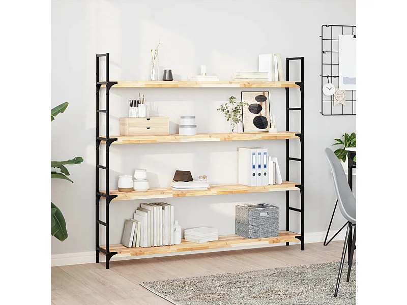 Etagère murale 140x20x4 cm bois d'acacia massif non traité FR490108