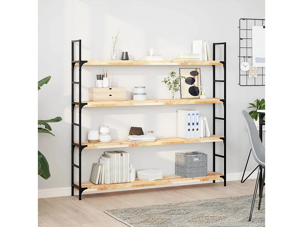 Etagère murale 140x20x4 cm bois d'acacia massif non traité FR490108