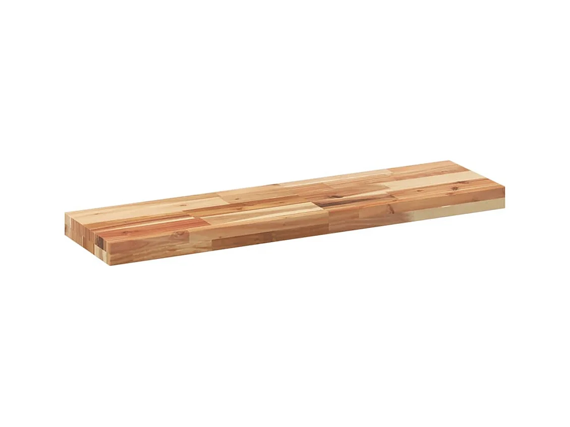 Etagères murales 2 pcs 100x20x4 cm acacia massif à l'huile FR758044