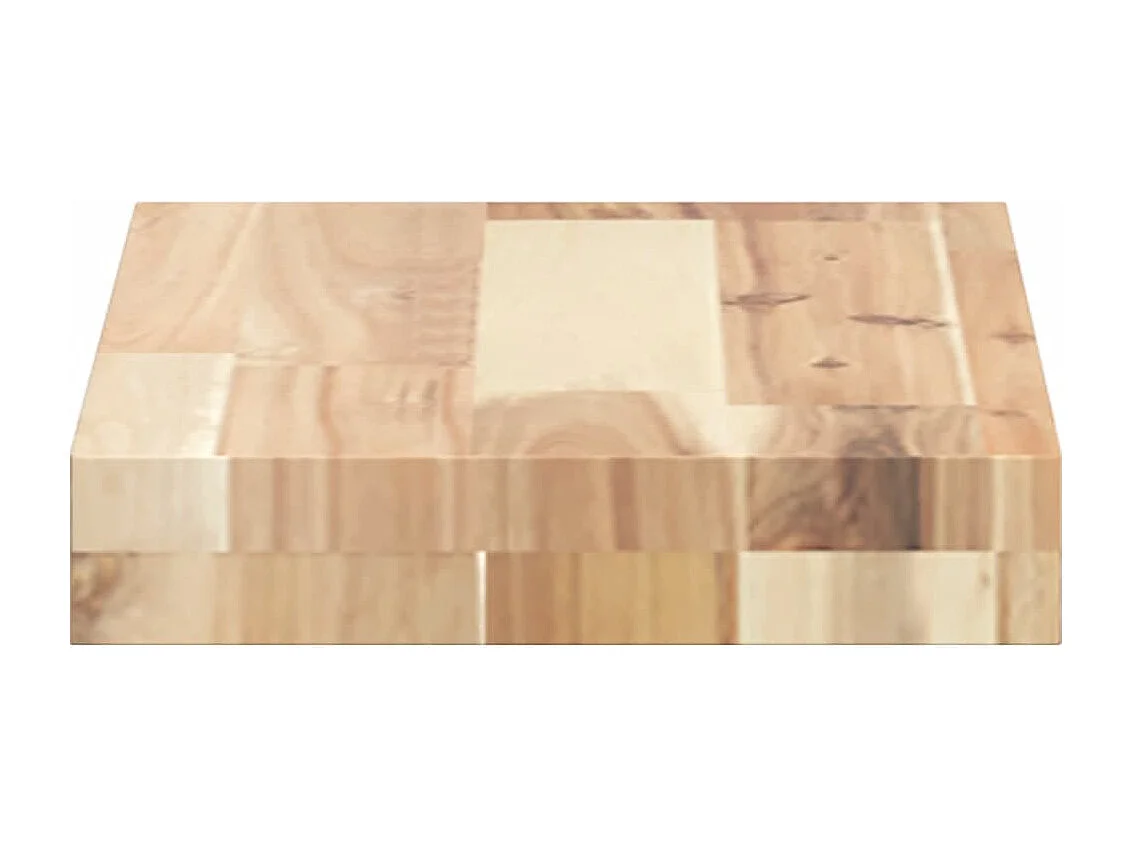 Estantes flotantes 3 uds madera acacia sin tratar 40x20x4 cm ES423726