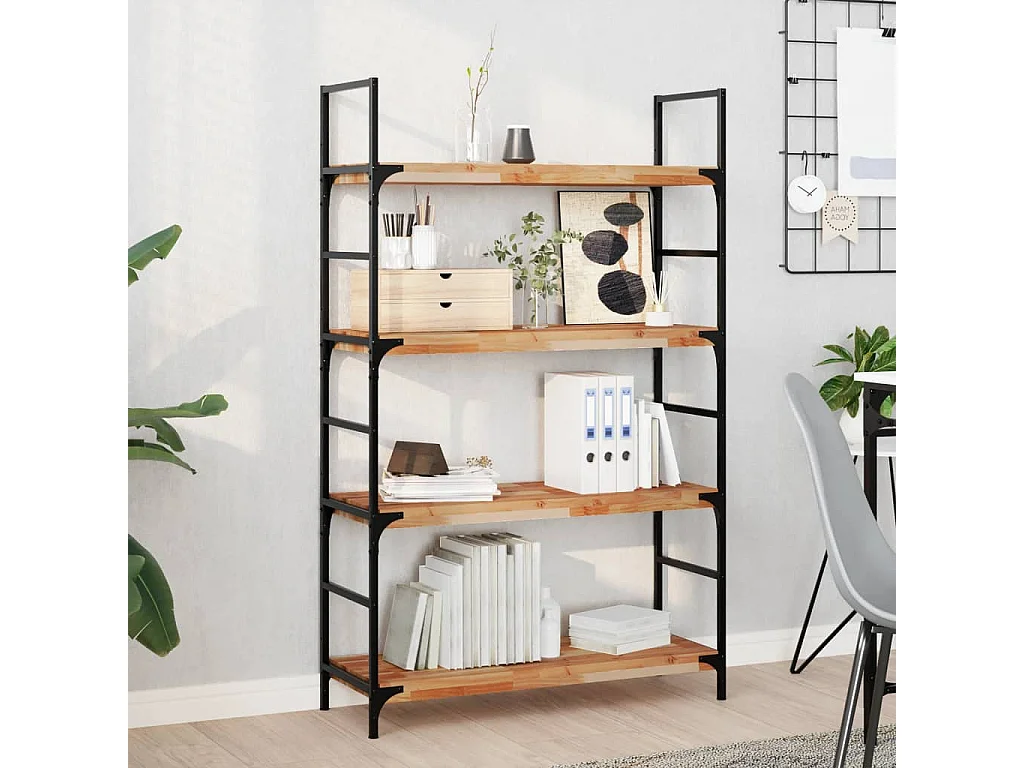 Etagère murale 80x30x4 cm acacia massif finition à l'huile FR455924