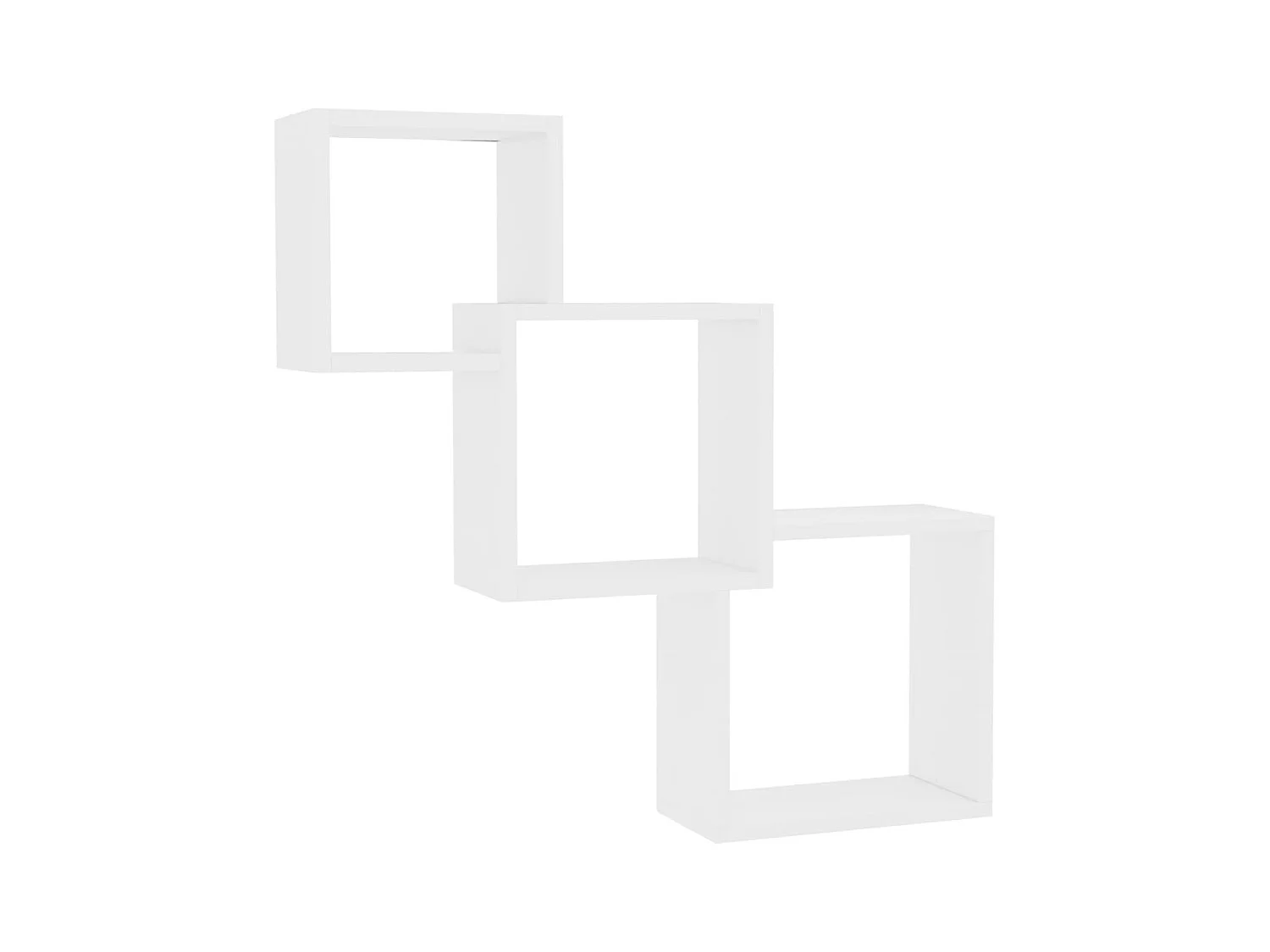 Estante de pared de cubo de madera contrachapada 68x15x68 cm ES863824