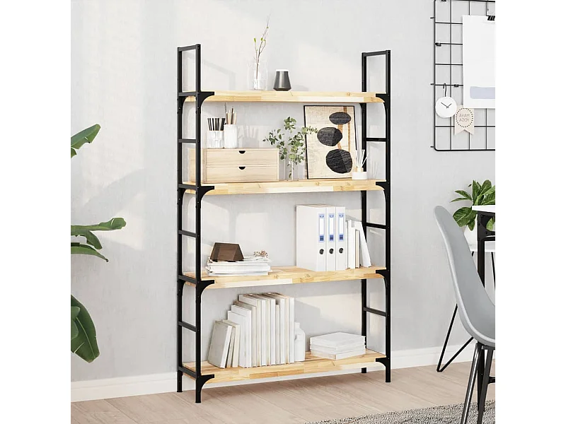 Wandschappen 2 st zwevend 80x20x4 cm onbehandeld acaciahout BE345702