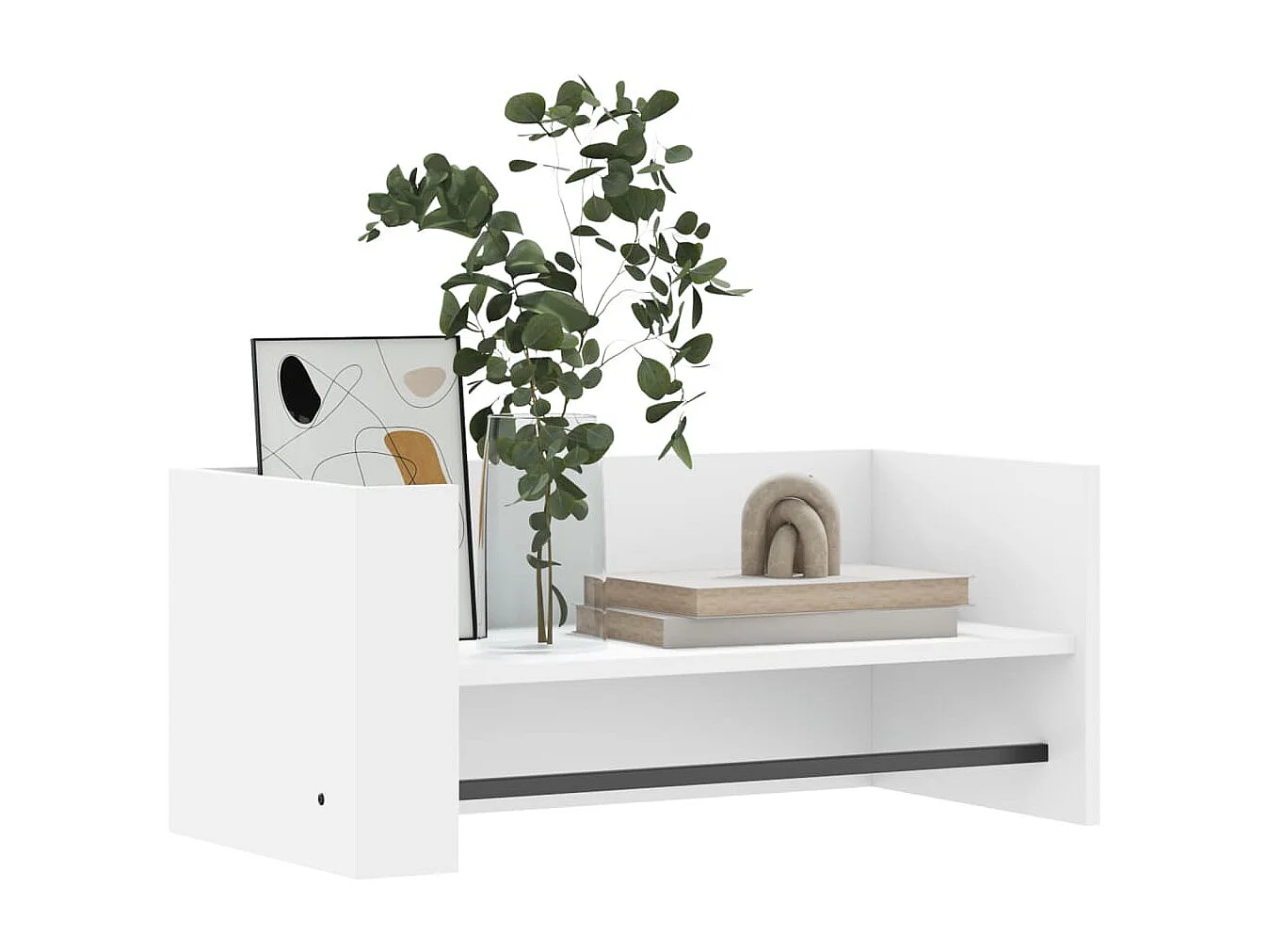 Étagère murale blanc 70,5x35x30,5 cm bois d'ingénierie FR319246