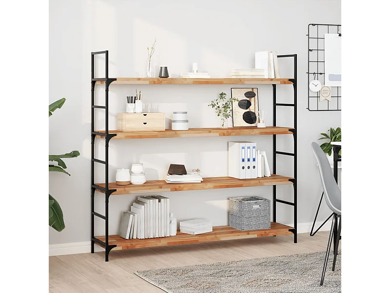 Wandschappen 3 st zwevend olieafwerking 160x30x4 cm acaciahout BE552729