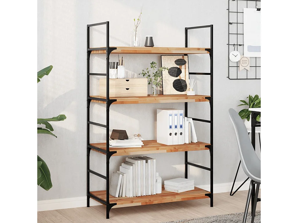 Etagère murale 80x40x4 cm acacia massif finition à l'huile FR393482