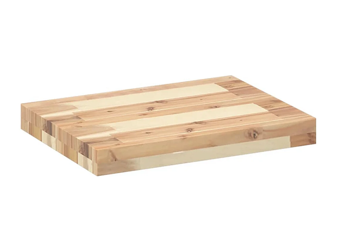 Etagères murales 4 pcs 60x30x4 cm acacia massif non traité FR450471