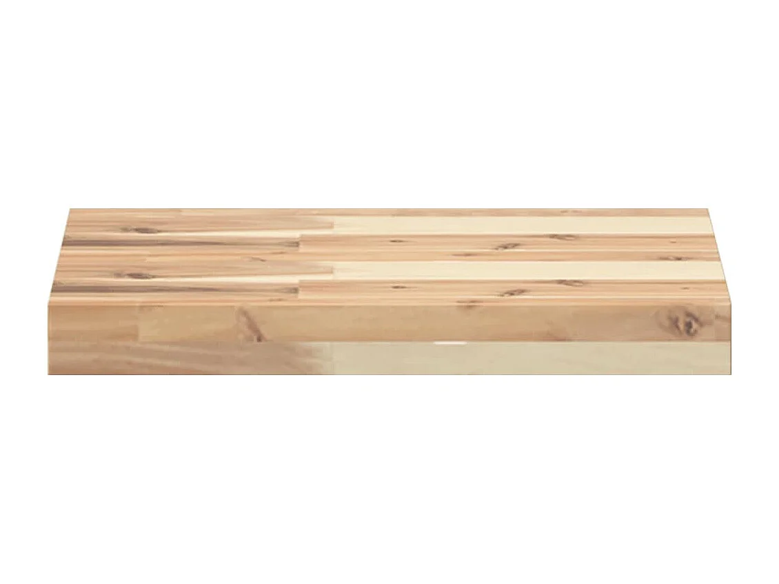 Etagères murales 4 pcs 60x30x4 cm acacia massif non traité FR450471