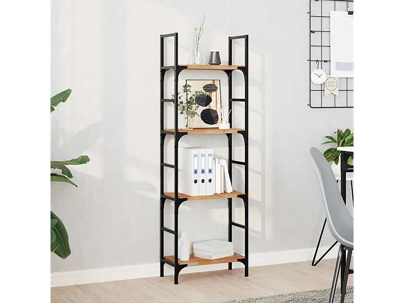 Etagère murale 40x20x2 cm acacia massif finition à l'huile FR305402