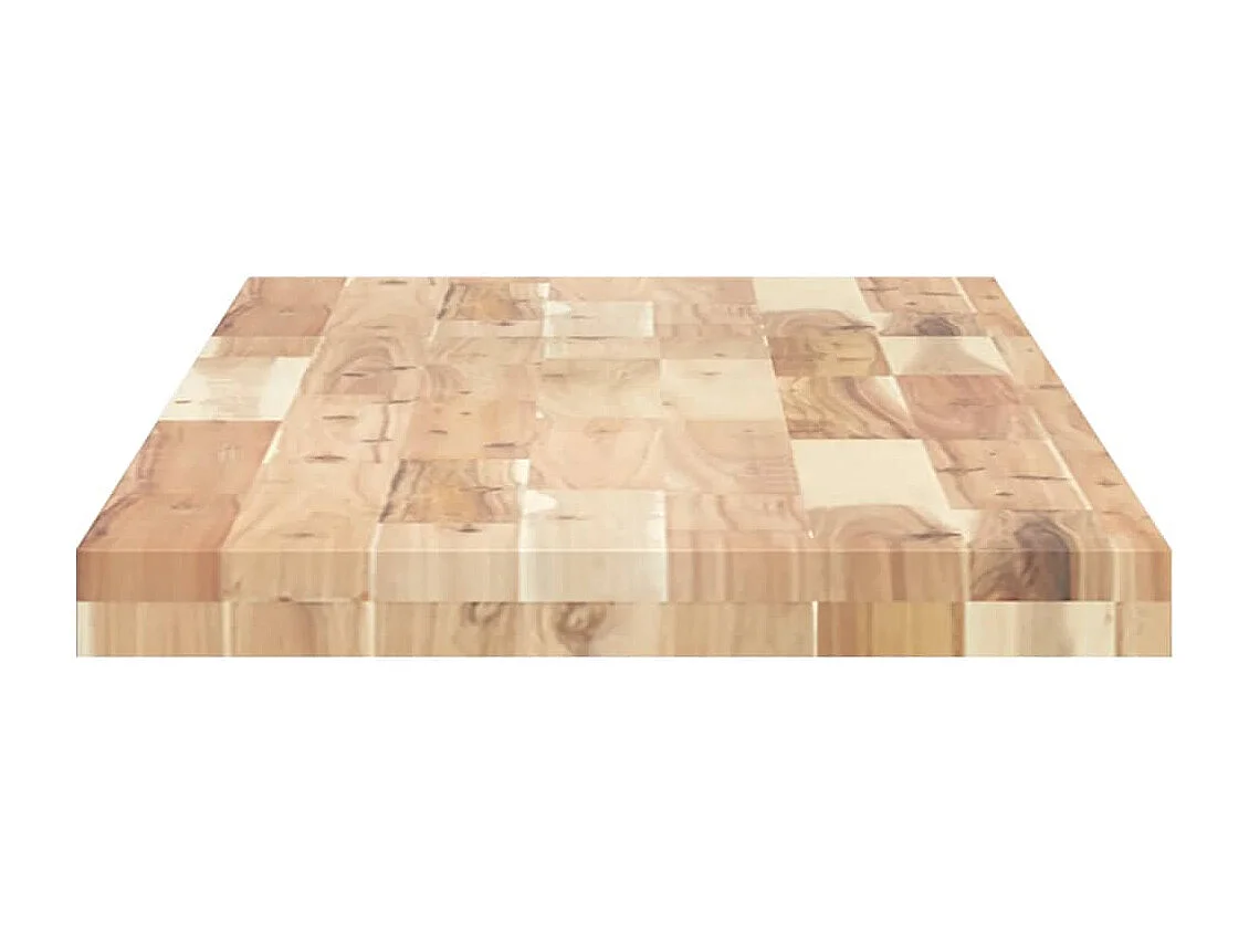 Estantes flotantes 4 uds madera acacia sin tratar 160x40x4 cm ES549927