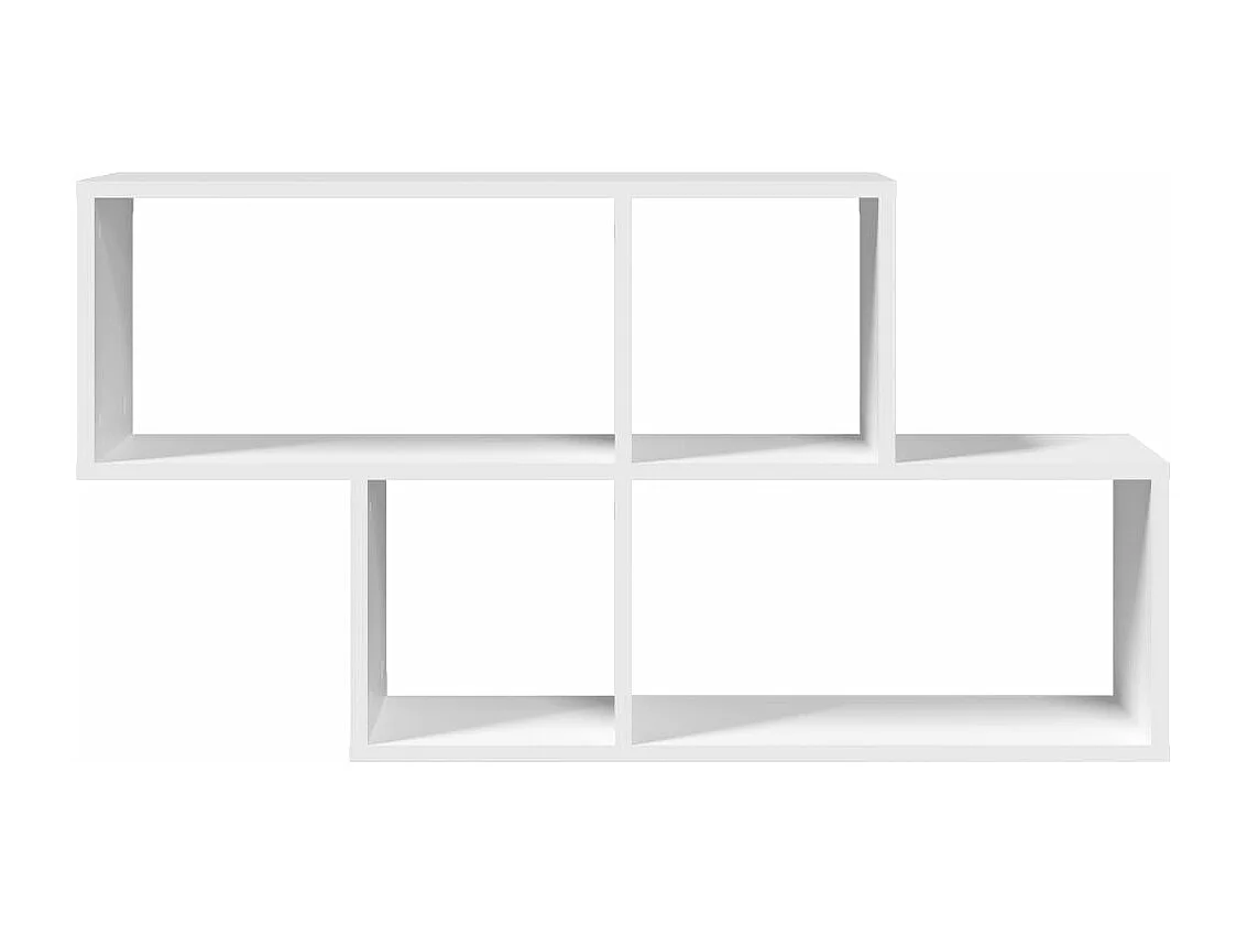 Étagère murale blanc 100x20x53 cm bois d'ingénierie FR191819